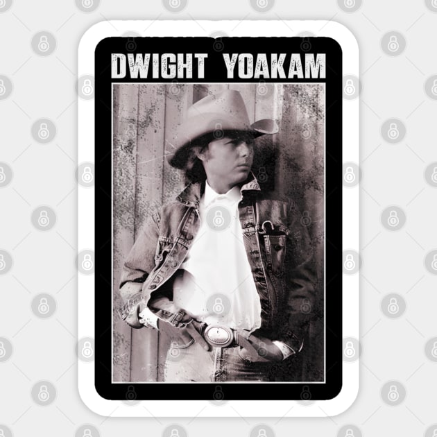 Dwight Yoakam Artistic Acceleration Sticker by WillyPierrot